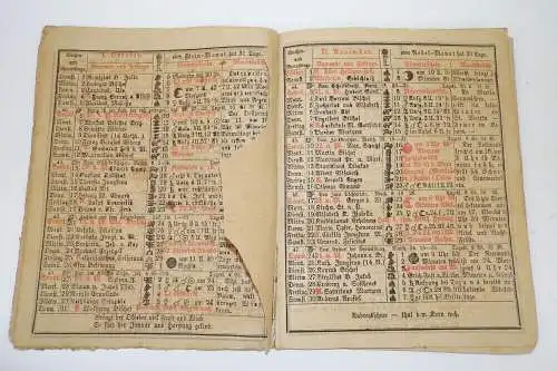 Alter Kalender Neuer Schreib Kalender 1878 Steinhauser Kempten Bayern 