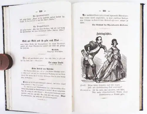 Münchener Punsch humoristisches Original Blatt 13 Band 1860 Humor Satire