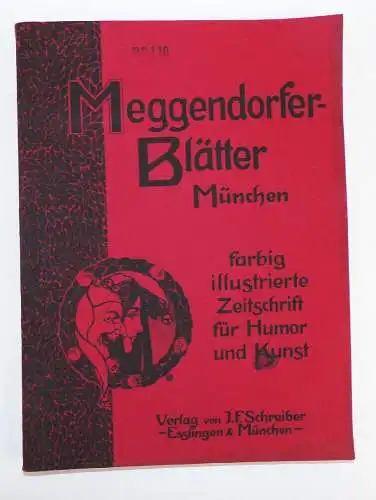 Meggendorfer Blätter München Band 110 illustrierte Zeitschrift Humor Kunst