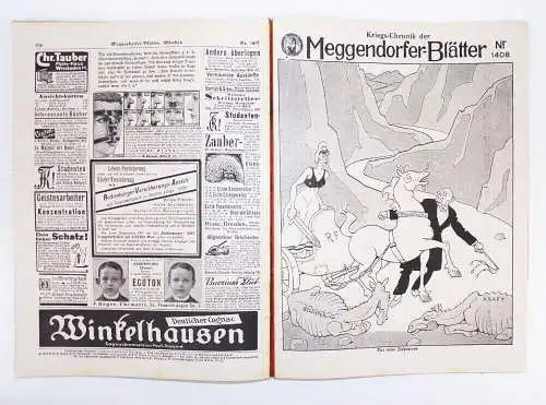 Meggendorfer Blätter München Band 111 illustrierte Zeitschrift Humor Kunst