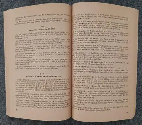 Gesetzesblatt DDR Januar 1961 Arbeitsschutzanordnung Deutsche Reichsbahn Buch