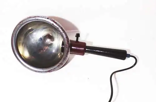 Handlampe Wärmelampe Wärmestrahler Rotlicht PGH Elektro Medizin 1950er