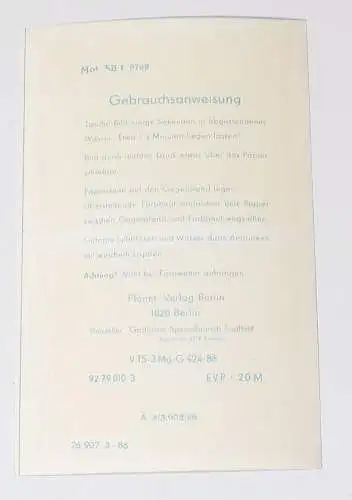 DDR Abziehbild Pittiplatsch Schnatterinchen 1986