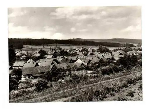 Ak Foto Erlau Thüringen Blick von der Höhe Echtfoto Ansichtskarte DDR