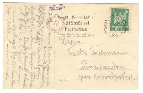 Foto Ak Wohnhaus Höntsch & Co Holzhaus Dresden Niedersedlitz 1925