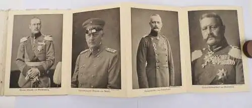 Leporello Die Führer Deutschlands und Österreich Ungarns im Weltkriege 1914