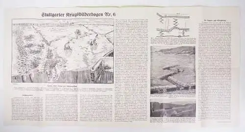 Stuttgarter Kriegsbilderbogen Der Schützengraben Sappen und Minenkrieg 1 Wk