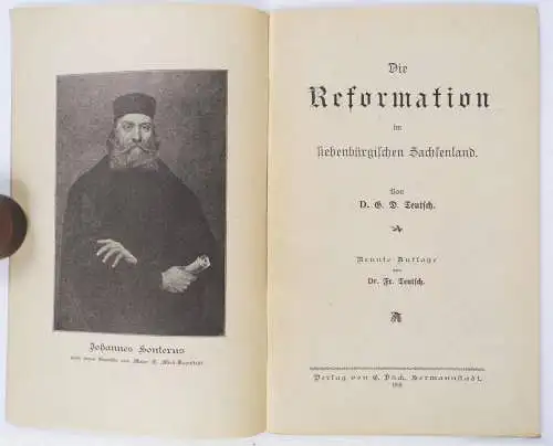 Die Reformation im siebenbürgischen Sachsenland 1918 Siebenbürgen Rumänien