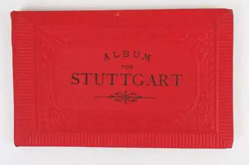 Album von Stuttgart um 1890 Leporello