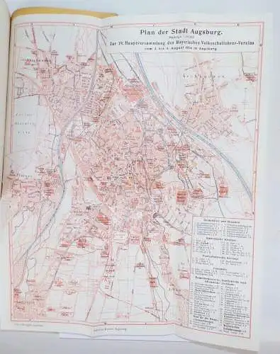 Bayerischer Volksschullehrer Verein Fest Führer Augsburg 1914