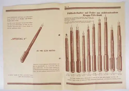 Füllfederhalter Renfert Essen 1930 er Füllhalter Füller