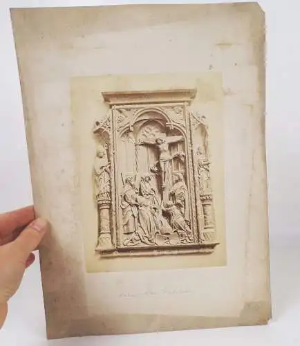Fotografien Relief Hohenzollern Grabmal um 1890 Albumin 3 Fotos