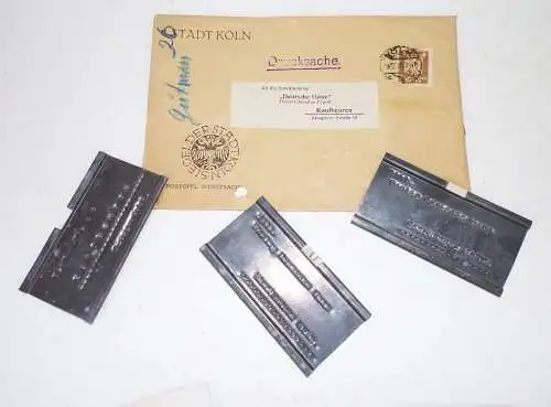 Konvolut Klischee Reklame Kaufbeuren Prospekte 1928 bis 1949