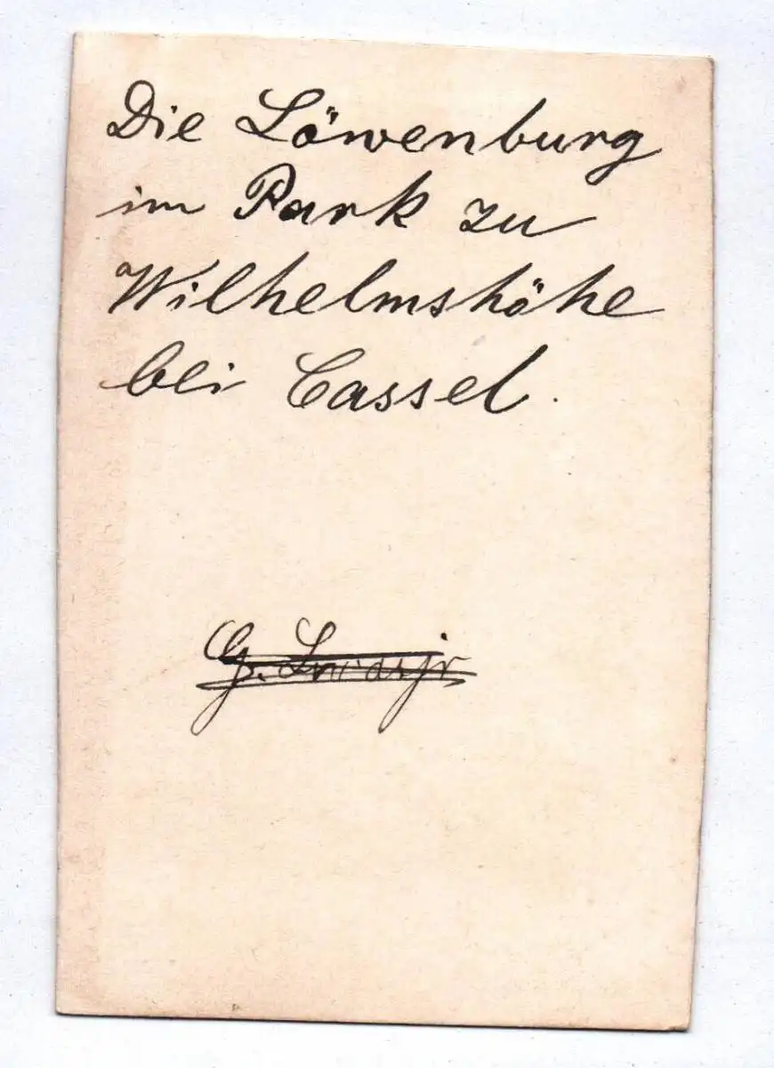 CDV Foto Wilhelmshöhe Kassel um 1870 1