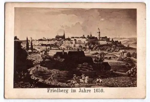 CDV Foto Friedberg Hessen im Jahre 1650