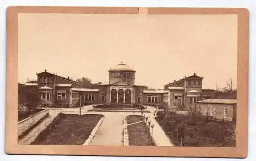 CDV Foto  Bad Lippspringe Neues Badehaus 1870 er