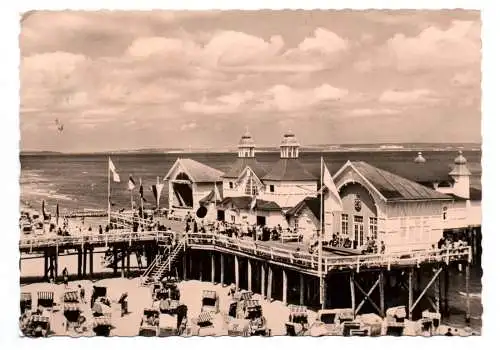 Foto Ak Seebad Sellin Seebrücke 1961