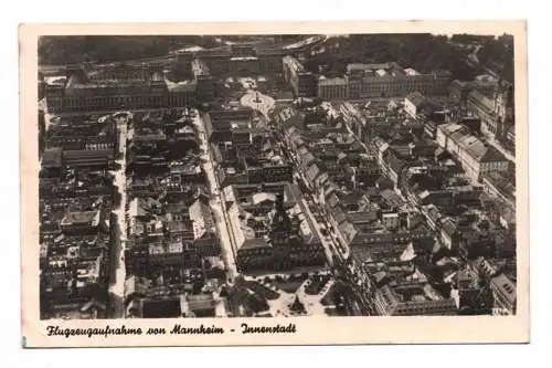 Ak Flugzeugaufnahme von Mannheim Innenstadt