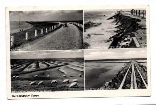 Ak Nordstrander Damm Neuland Fußgänger Passage 1960 Nordstrand