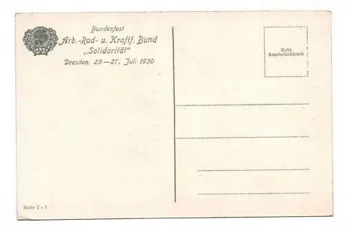 Ak Dresden Elbpanorama 1930