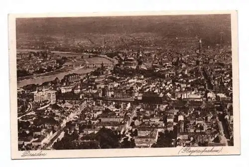 Ak Dresden Fliegeraufnahme 1930