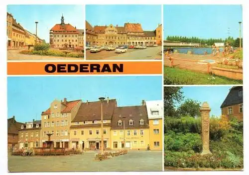 Ak Oederan Kreis Flöha Rathaus am Platz der Befreiung