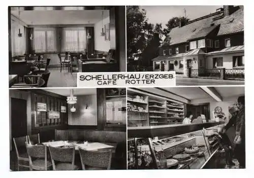 Ak Schellerhau Erzgebirge Cafe Rotter Kreis Dippoldiswalde 1980