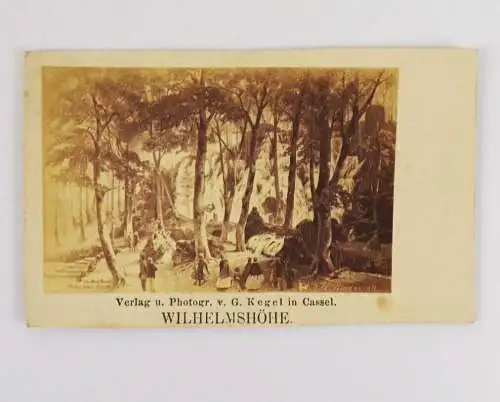 CdV Foto Wilhelmshöhe bei Kassel Cassel um 1880 Kegel Fotografie