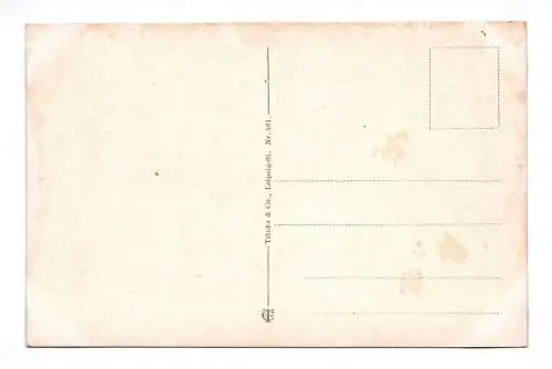 Künstlerkarte Ak Leipzig Idyll im Scheibenholz