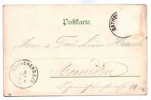 Ak Villa Wahnfried Bayreuth 1902