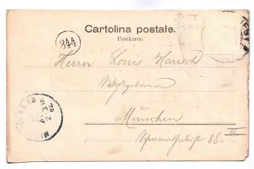 Ak Trieste Panorama 1902 Italien