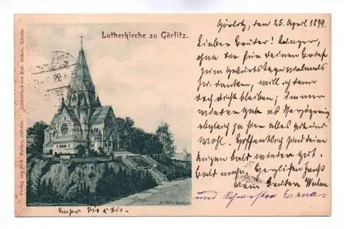 Ak Lutherkirche zu Görlitz 1899