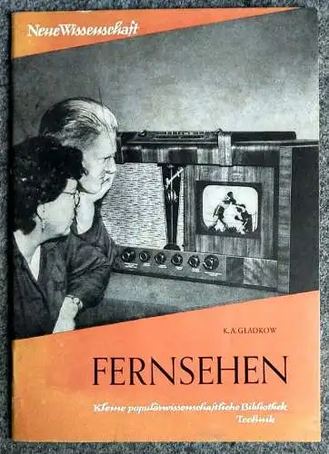 Alte Broschüre 1954 Neue Wissenschaft Fernsehen