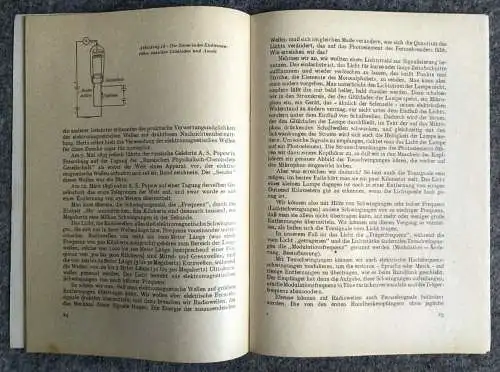 Alte Broschüre 1954 Neue Wissenschaft Fernsehen