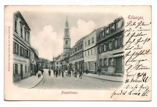 Ak Erlangen Hauptstrasse 1902