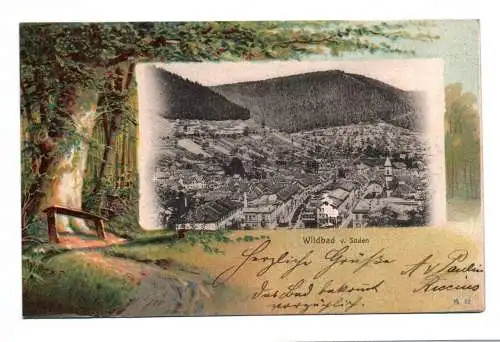Ak Wilbad von Süden 1903