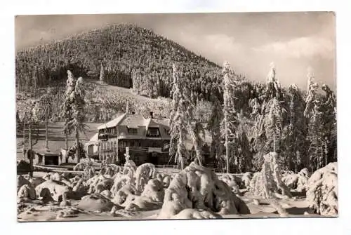 Foto Ak Waltersdorf im Winter Kreis Zittau Kindererholungsheim 1959