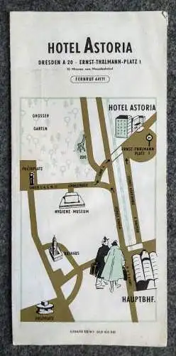 alter Prospekt Astoria Hotel und Gasthaus der Stadt Dresden