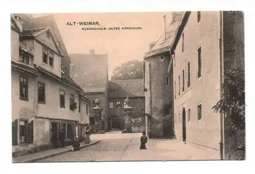 Ak Alt Weimar Musikschule Altes Kornhaus 1909