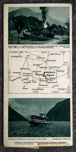 Achensee Deutschland Tirol Achenkirch Jenbach Reise Prospekt