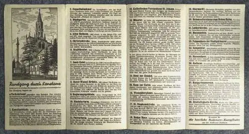 Konstanz am Bodensee und Rhein Rundgang mit Erklärung 1937Reiseführer