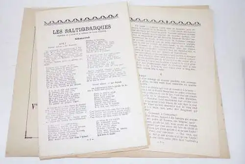 Belgien Kriegsveröffentlichungen 1918 Theater Programm Handzettel 1 Wk Dokumente