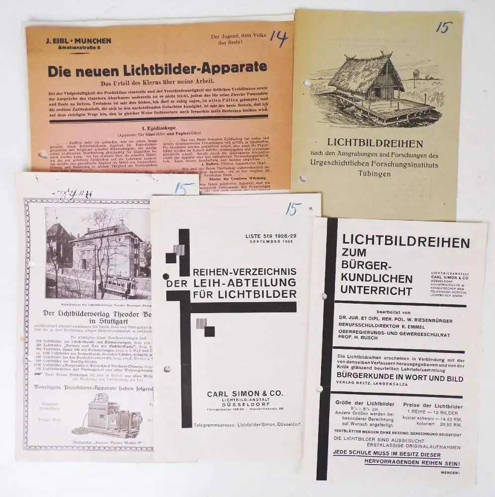 Werbung Lichtbilder Serien Apparate Epidiaskop Projektor um 1924 Film Vorführer 0