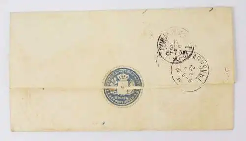 Brief Gefangenenanstalt Niederschönfeld bei Rain Gefängnis 1890