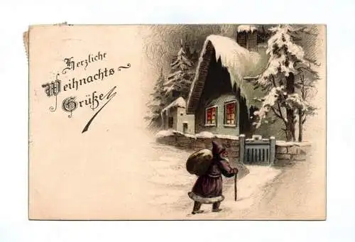 Ak Herzliche Weinachts Grüße 1918 Winter