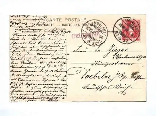 Ak Celerina im Winter 1908 Schlarigna Schweiz