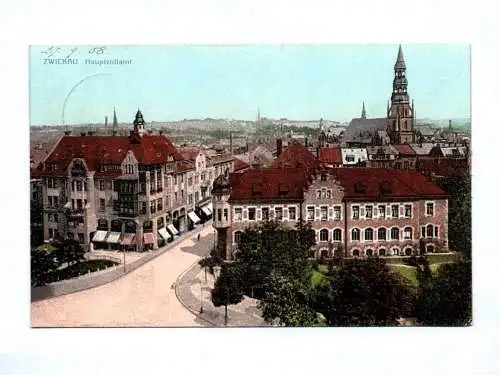 Ak Zwickau Hauptzollamt 1908