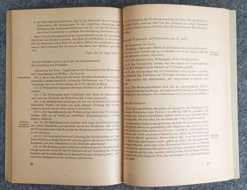 Arbeitsheft für den Geschichtsunterricht 1949 Günther Schmidt Pariser Kommune