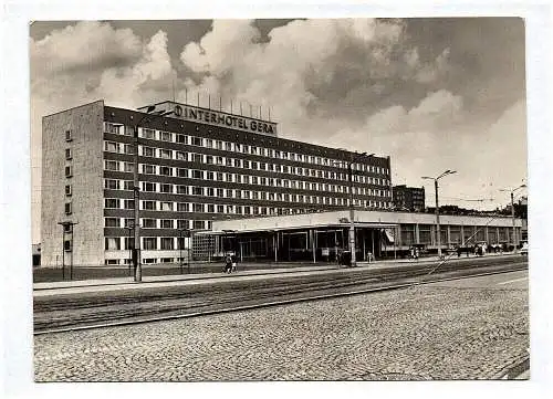 Ak Interhotel Gera Echtfoto Postkarte