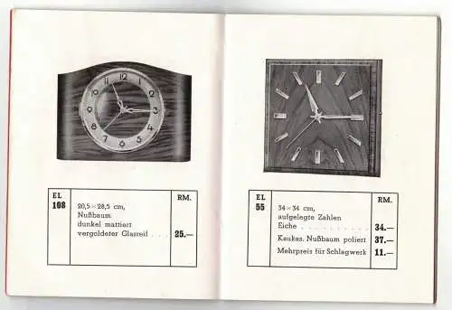 Katalog Synchron Zeit Uhren Ferdinand Körber Dresden 1930er 